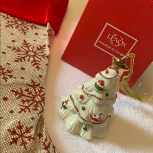Lenox Christmas tree ornament. New in box. 4” tall